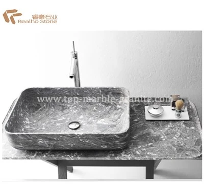 Kingflower Grey Marble Bathrom Stone -altaat