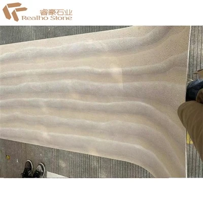 Rammed Earth Stone Beige Väri Viilu Joustava Ultra Ohut Stone Skin