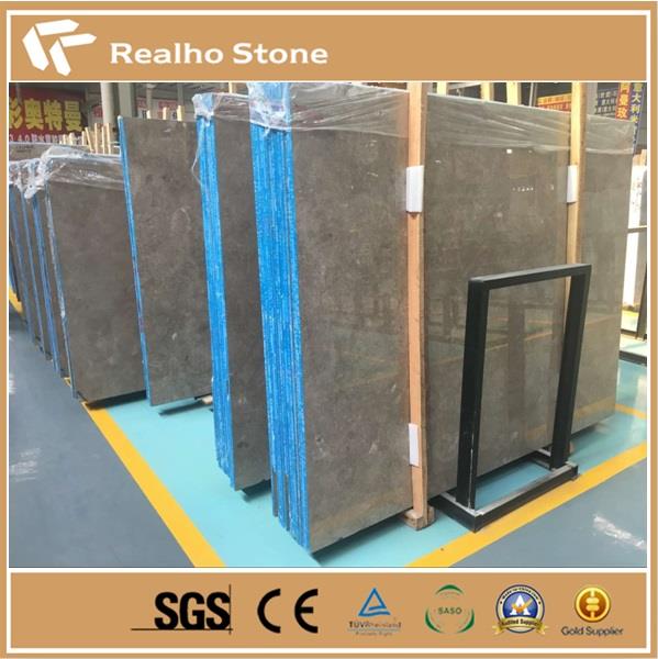 Polished Sunny Solar Grey Color Marble Slabs